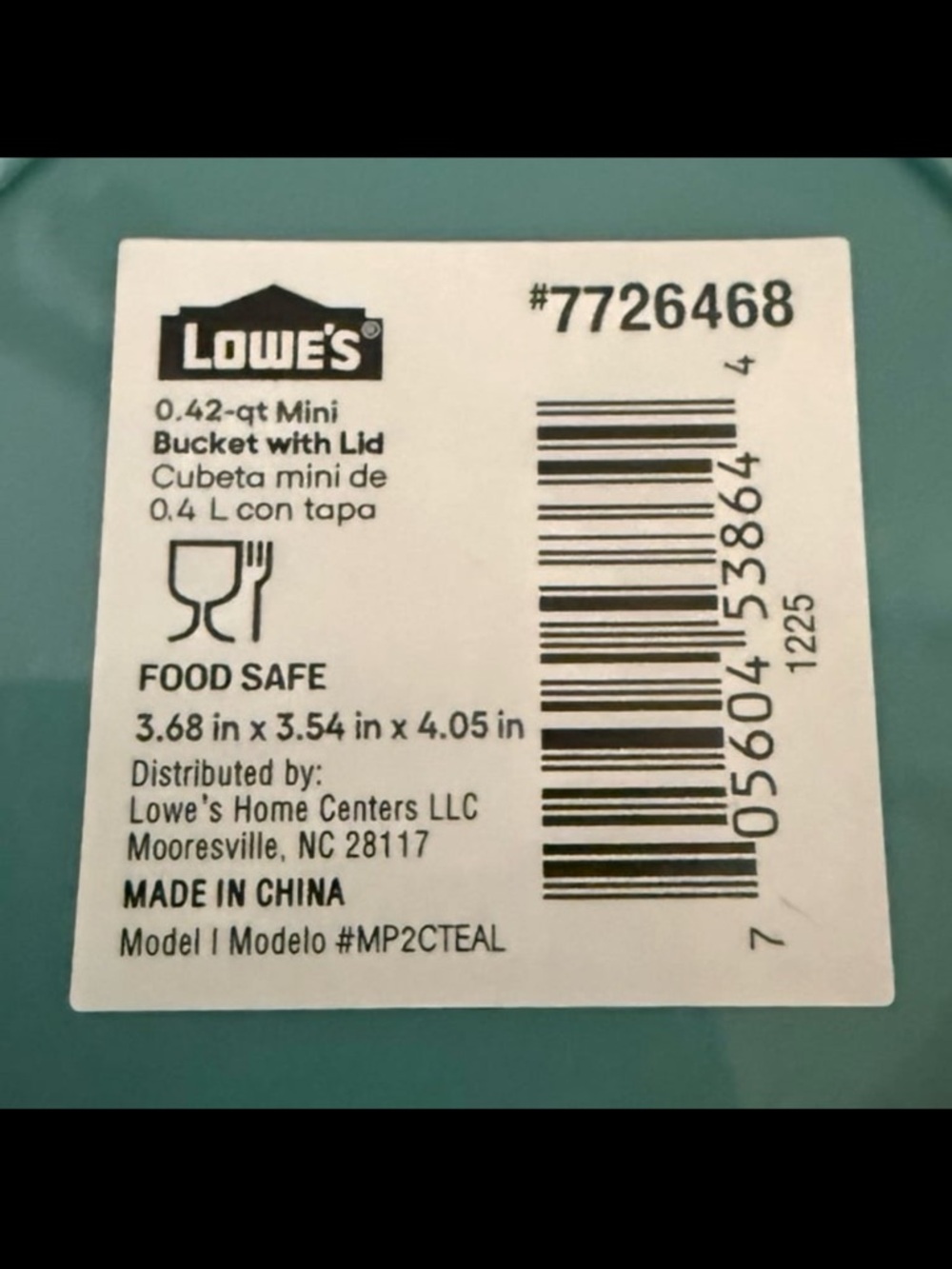 ⚡️Lowe's Mini Buckets with Lids - Picture 4 of 4